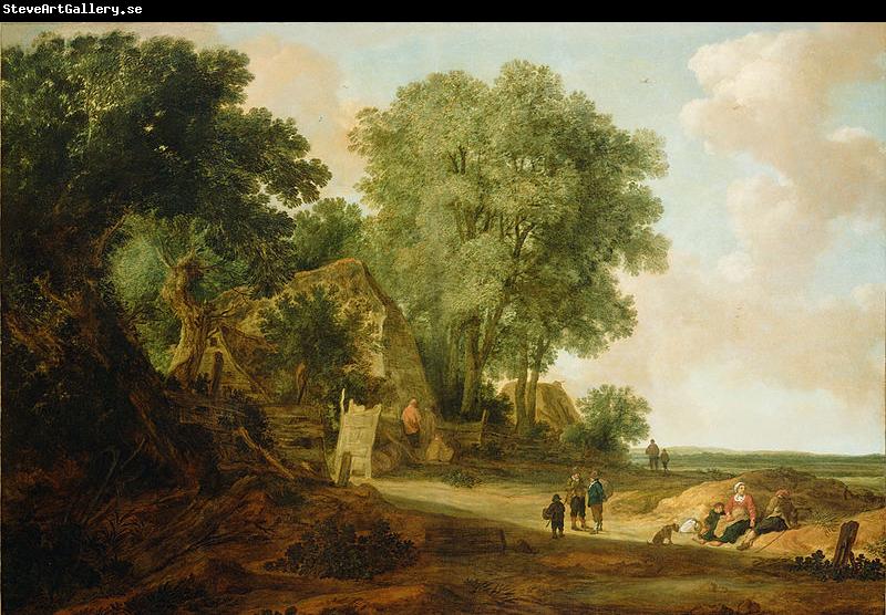 Jan van Goyen Landscape with Cottage and Figures